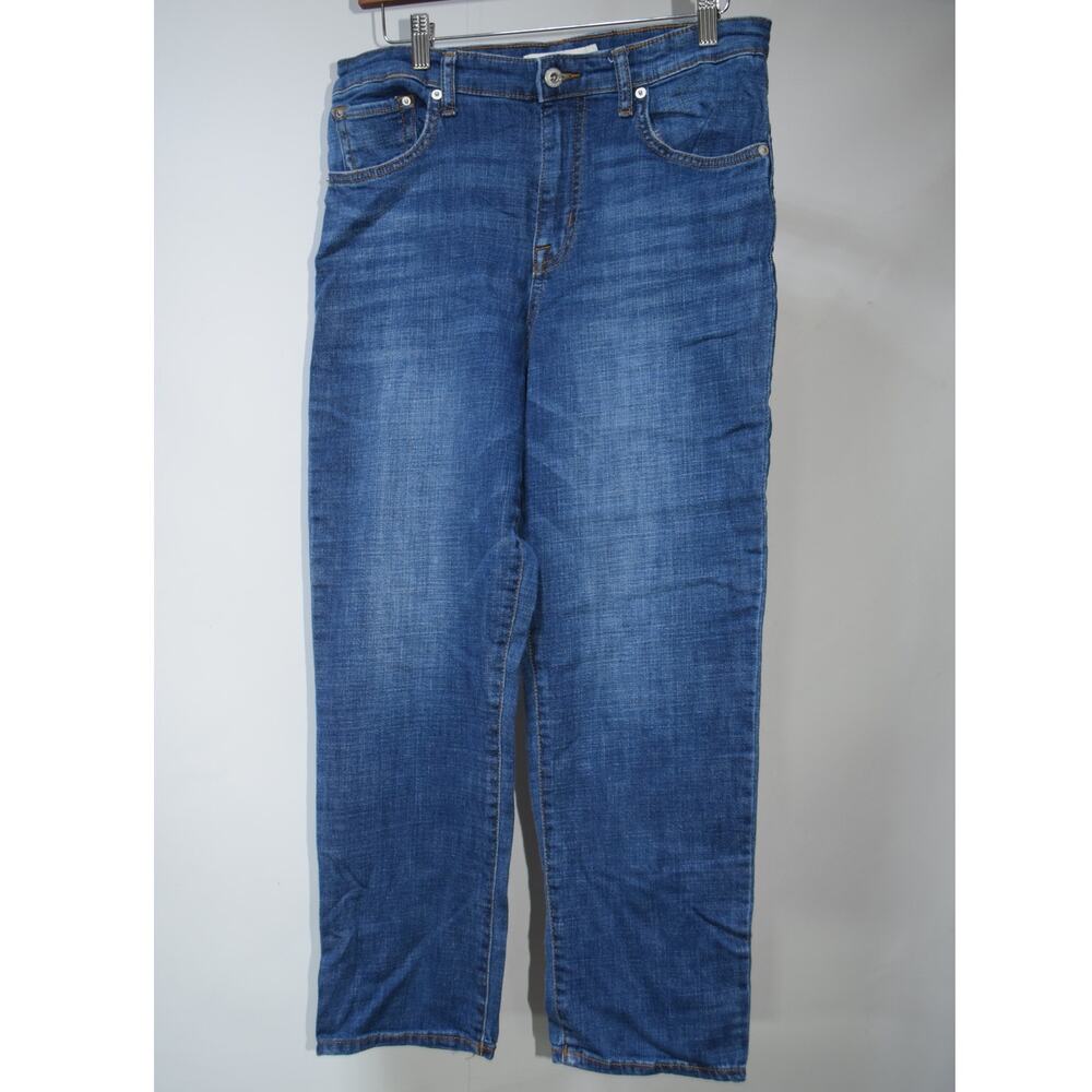 Ella Moss Girls Junior Size 10/30 High Waist Straight Leg Medium Wash Jeans